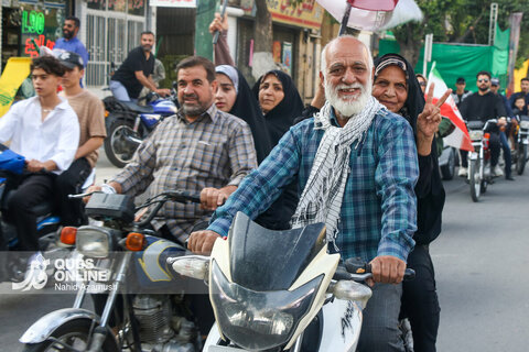گزارش تصویری | رژه موتوری «جان‌فدا» در مشهد