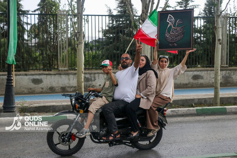 گزارش تصویری | رژه موتوری «جان‌فدا» در مشهد