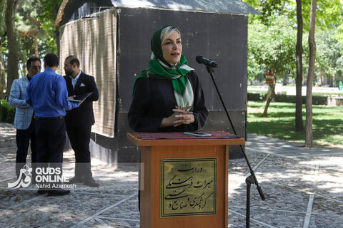 گزارش تصویری | برگزاری نشست خبری استاندار خراسان رضوی در آرامگاه فردوسی