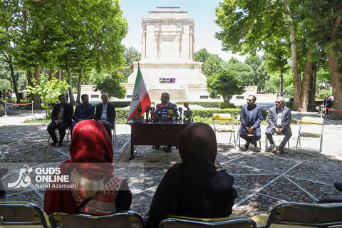 گزارش تصویری | برگزاری نشست خبری استاندار خراسان رضوی در آرامگاه فردوسی