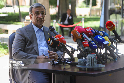 گزارش تصویری | برگزاری نشست خبری استاندار خراسان رضوی در آرامگاه فردوسی