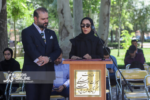 گزارش تصویری | برگزاری نشست خبری استاندار خراسان رضوی در آرامگاه فردوسی