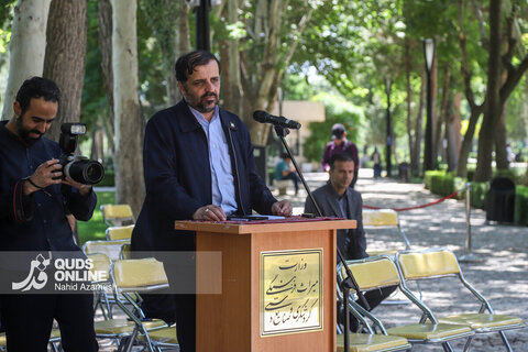 گزارش تصویری | برگزاری نشست خبری استاندار خراسان رضوی در آرامگاه فردوسی