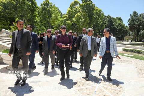گزارش تصویری | برگزاری نشست خبری استاندار خراسان رضوی در آرامگاه فردوسی