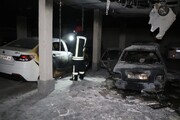 حریق دو خودرو در مشهد