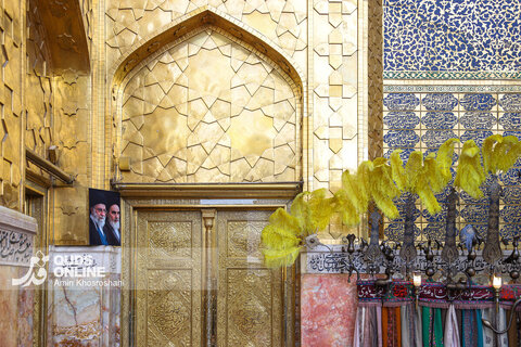 گزارش تصویری | آیین سنتی اذن عزا در حرم مطهر رضوی