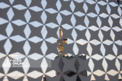 گزارش تصویری | آیین سنتی اذن عزا در حرم مطهر رضوی