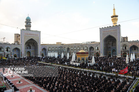 گزارش تصویری | آیین سنتی اذن عزا در حرم مطهر رضوی