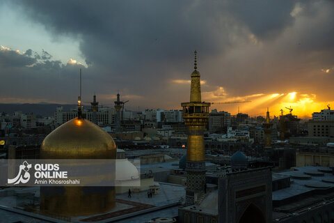 گزارش تصویری | آیین سنتی اذن عزا در حرم مطهر رضوی
