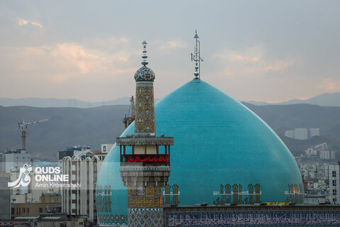 گزارش تصویری | آیین سنتی اذن عزا در حرم مطهر رضوی