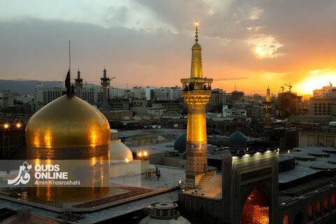 گزارش تصویری | آیین سنتی اذن عزا در حرم مطهر رضوی
