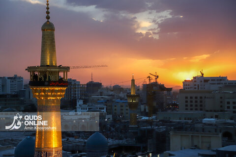 گزارش تصویری | آیین سنتی اذن عزا در حرم مطهر رضوی