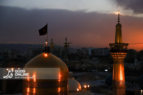 گزارش تصویری | آیین سنتی اذن عزا در حرم مطهر رضوی