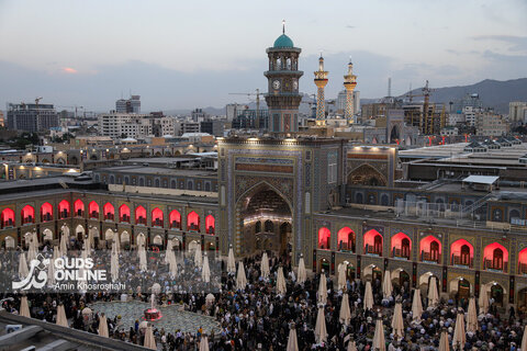 گزارش تصویری | آیین سنتی اذن عزا در حرم مطهر رضوی
