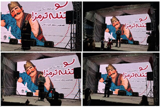 هفدهمین محفل طنز نارنجک در نمایشگاه هنری روایت یک نگاه برگزار شد
