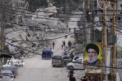 عکس | بازگشت لبنانی‌ها به خانه‌های ویران شده خود توسط اسرائیل، پس از توافق اولیه ایران و آمریکا