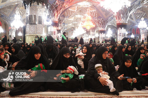 گزارش تصویری | مراسم شیرخوارگان حسینی در حرم مطهر رضوی