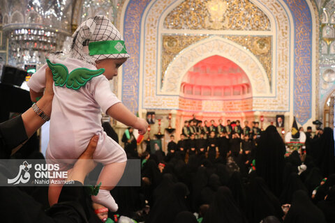 گزارش تصویری | مراسم شیرخوارگان حسینی در حرم مطهر رضوی