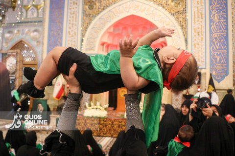 گزارش تصویری | مراسم شیرخوارگان حسینی در حرم مطهر رضوی
