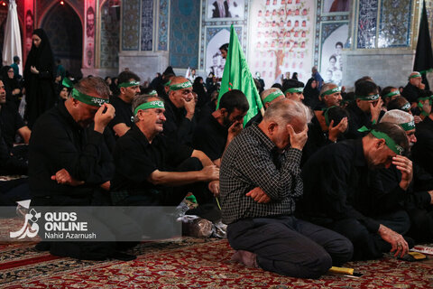 گزارش تصویری | عزاداری سنتی شب ششم محرم در «حسینیه حرم»