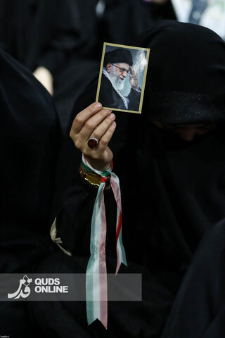 گزارش تصویری | اولین شب مراسم عزاداری ماه محرم در جوار محل عروج ملکوتی قائد شهید انقلاب