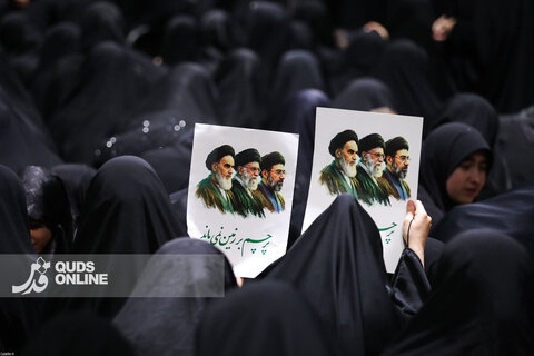 گزارش تصویری | دومین شب از مراسم عزاداری محرم از طرف رهبر انقلاب در جوار محل عروج قائد شهید