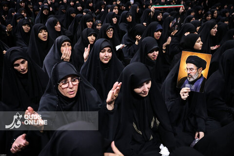 گزارش تصویری | دومین شب از مراسم عزاداری محرم از طرف رهبر انقلاب در جوار محل عروج قائد شهید