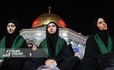 گزارش تصویری | عزاداری سنتی شب نهم محرم در «حسینیه حرم»