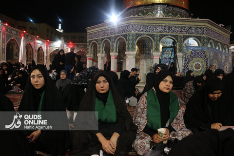 گزارش تصویری | عزاداری سنتی شب نهم محرم در «حسینیه حرم»