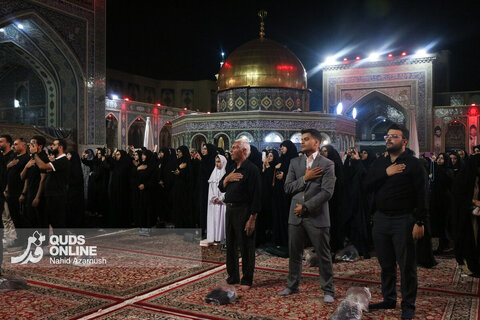 گزارش تصویری | عزاداری سنتی شب نهم محرم در «حسینیه حرم»