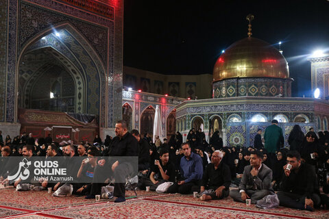 گزارش تصویری | عزاداری سنتی شب نهم محرم در «حسینیه حرم»