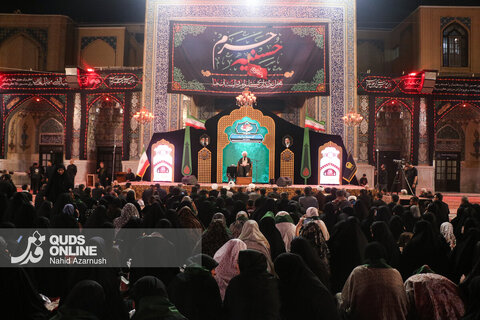 گزارش تصویری | عزاداری سنتی شب نهم محرم در «حسینیه حرم»