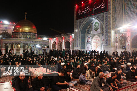 گزارش تصویری | عزاداری سنتی شب نهم محرم در «حسینیه حرم»