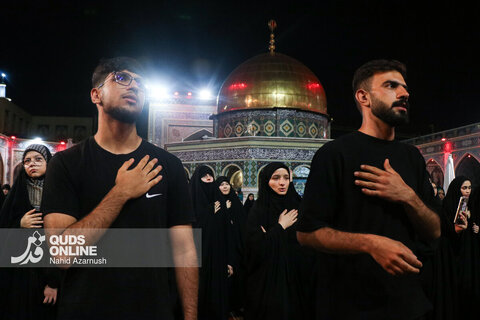 گزارش تصویری | عزاداری سنتی شب نهم محرم در «حسینیه حرم»