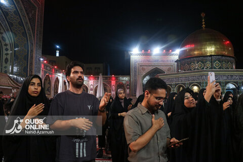 گزارش تصویری | عزاداری سنتی شب نهم محرم در «حسینیه حرم»