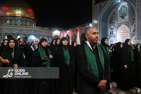 گزارش تصویری | عزاداری سنتی شب نهم محرم در «حسینیه حرم»