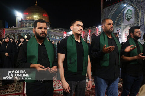 گزارش تصویری | عزاداری سنتی شب نهم محرم در «حسینیه حرم»
