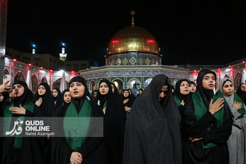 گزارش تصویری | عزاداری سنتی شب نهم محرم در «حسینیه حرم»