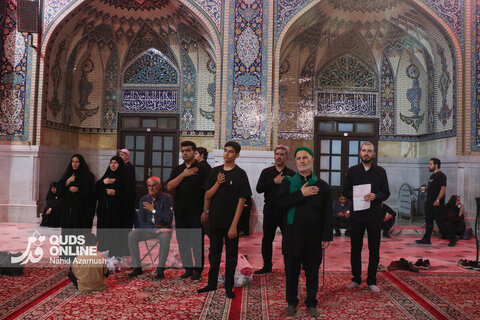 گزارش تصویری | عزاداری سنتی شب نهم محرم در «حسینیه حرم»
