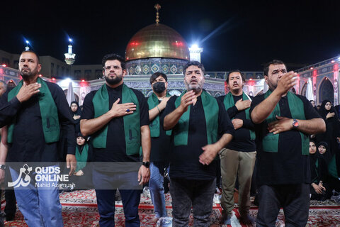 گزارش تصویری | عزاداری سنتی شب نهم محرم در «حسینیه حرم»