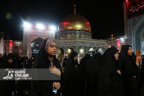 گزارش تصویری | عزاداری سنتی شب نهم محرم در «حسینیه حرم»