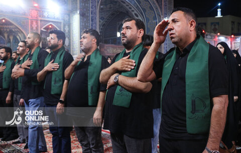 گزارش تصویری | عزاداری سنتی شب نهم محرم در «حسینیه حرم»