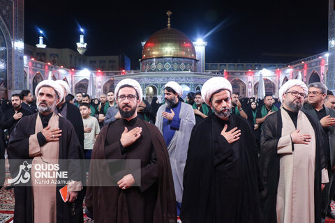 گزارش تصویری | عزاداری سنتی شب نهم محرم در «حسینیه حرم»