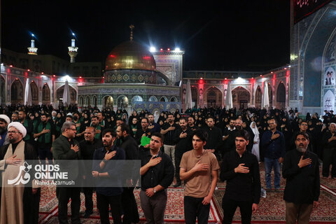 گزارش تصویری | عزاداری سنتی شب نهم محرم در «حسینیه حرم»