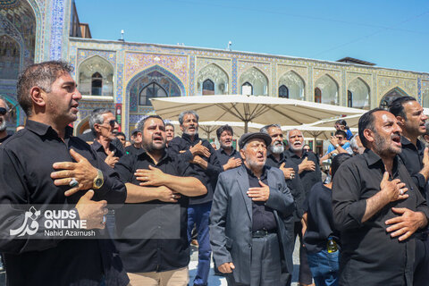 گزارش تصویری | عزاداری تاسوعای حسینی در حرم امام رضا(ع)