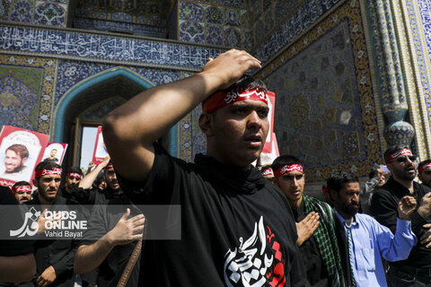 گزارش تصویری | عزاداری روز تاسوعای حسینی در حرم مطهر رضوی