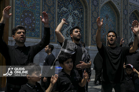 گزارش تصویری | عزاداری روز تاسوعای حسینی در حرم مطهر رضوی