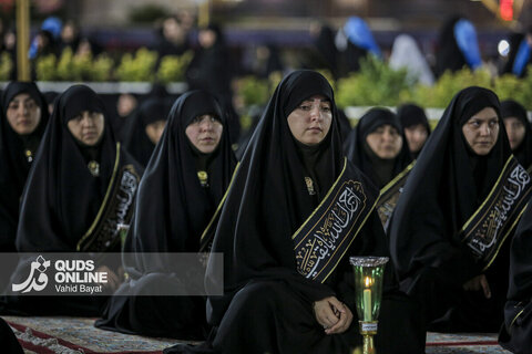 گزارش تصویری| آیین خطبه‌خوانی شب عاشورا در حرم مطهر رضوی
