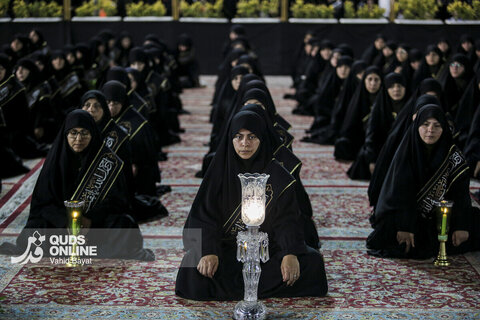 گزارش تصویری| آیین خطبه‌خوانی شب عاشورا در حرم مطهر رضوی