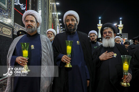 گزارش تصویری| آیین خطبه‌خوانی شب عاشورا در حرم مطهر رضوی